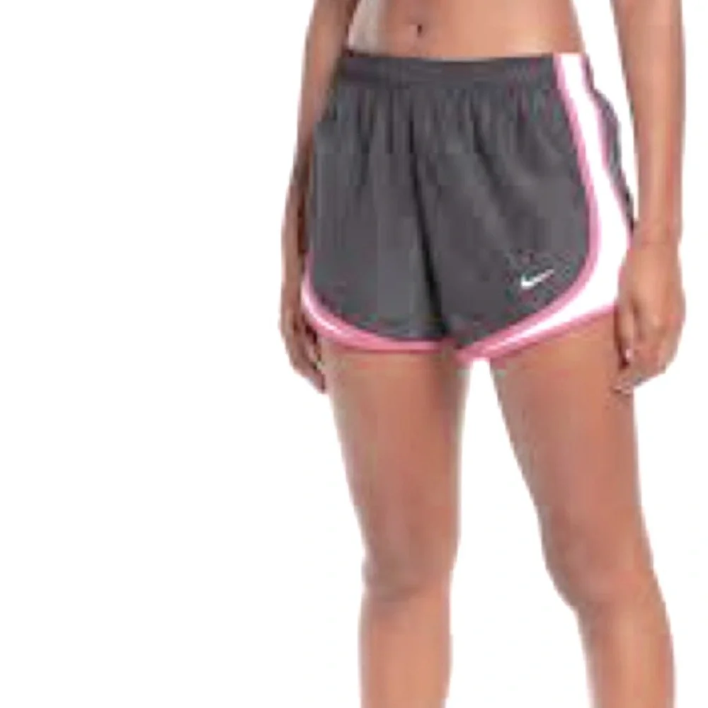 Nike Athletic Shorts Grey Pink White Mauve Sports Gym Running Shorts Size Large